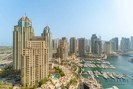 2 Bedroom Apartment for Sale in Dubai Marina, Dubai - SPACIOUS BALCONY | OPEN MARINA VIEWS | HIGH FLOOR