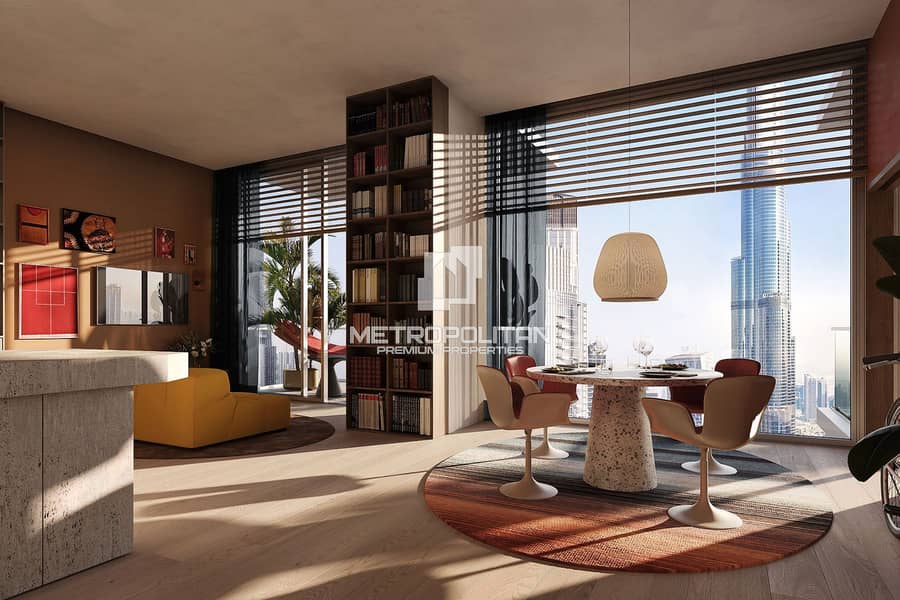 Stunning Burj View | Luxurious| 2BR + Office Space - Image 5