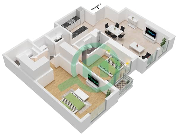 Type C Unit 09 Floor 12