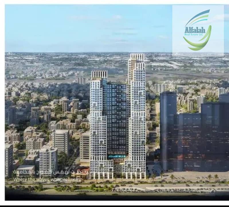 Luxury 1 Bedroom Apartment for Sale | Mawjan Tower, Ajman Corniche | Freehold - Image 2
