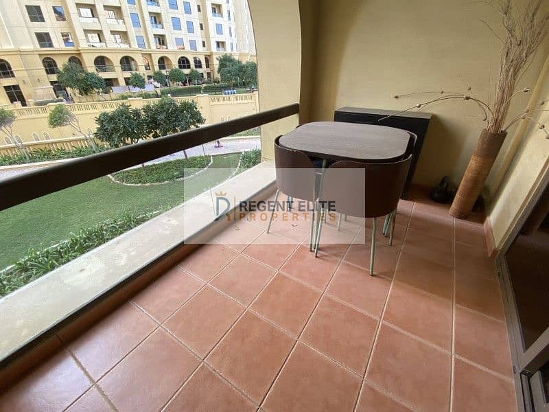 12ch-Large Furnished Studio-Low Floor-Balcony