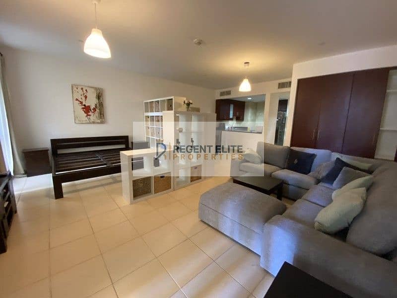 12ch-Large Furnished Studio-Low Floor-Balcony