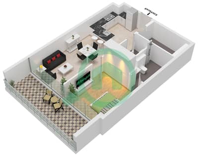 Coventry Gardens 2 - 1 Bedroom Apartment Type A24 Floor plan Coventry Gardens 2 - 1 Bedroom Apartment Type A24 Floor plan