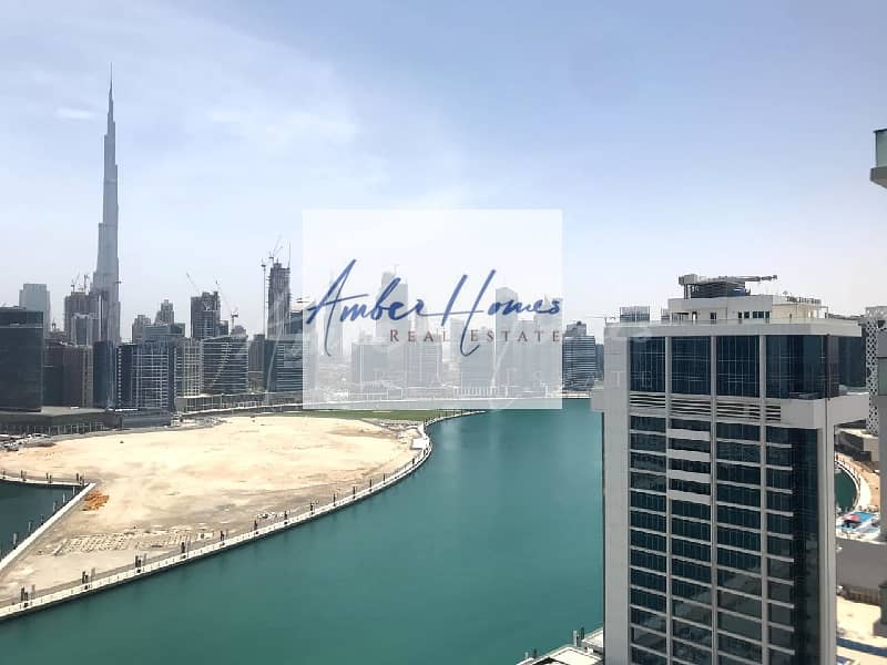Amazing 2BR+Maids | Lake & Burj Khalifa view