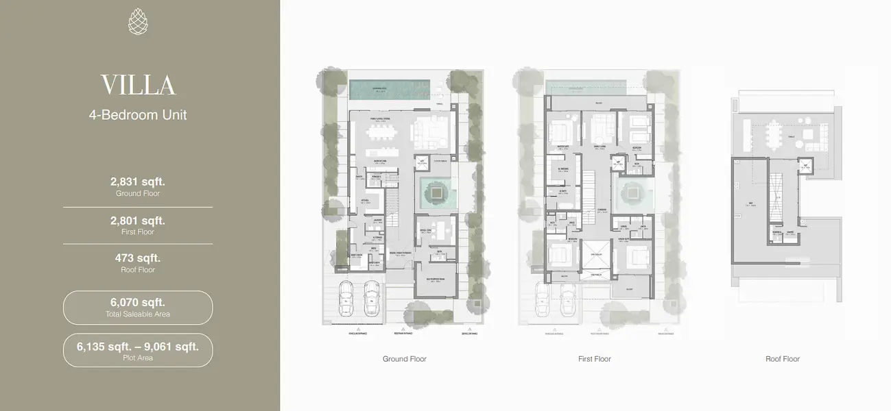 4 BR floor plan