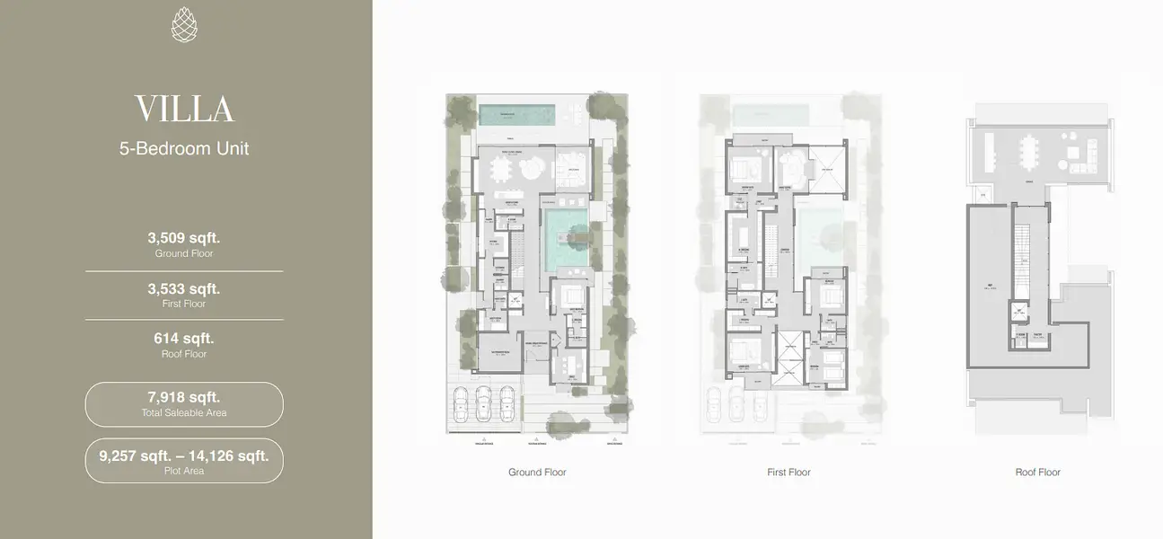 5 BR floor plan