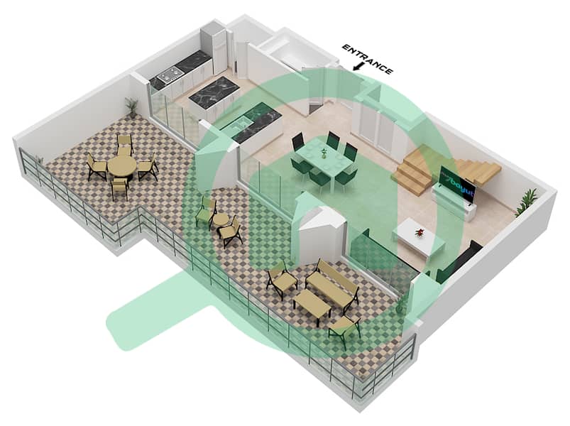 Floor plans for Type/unit 4 / UNIT 4 FLOOR 9 2-bedroom Apartments in ...
