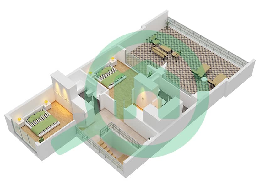 Floor plans for Type/unit 4 / UNIT 4 FLOOR 9 2-bedroom Apartments in ...