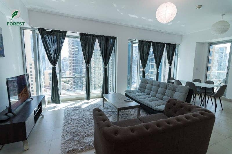 Fully Furnished | Marina And Sea view | High Floor