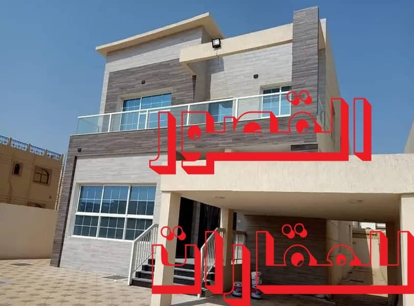 Villa for sale in Ajman corner two streets Super Deluxe