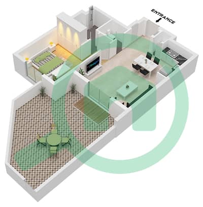 Granada - 1 Bedroom Apartment Type/unit A / UNIT 08 Floor plan