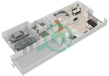 Saadiyat Beach Villas - 4 Bedroom Villa Type G Floor plan
