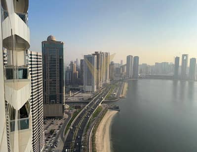 3 Bedroom Flat for Sale in Al Khan, Sharjah - Spacious 3BHK + Maid with Lake and Sea Views
