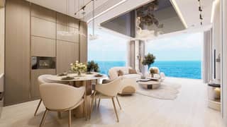 وحدة أيقونية 4 غرف مع مسبح خاص | Diamondz by Danube | إطلالة مباشرة على Jumeirah Islands استلام فوري خطة سداد مريحة