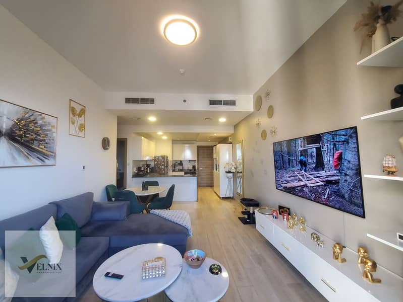 Grade A Tower | 1BR | Furnished | Pool View | Flexible Cheques