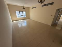 A brand new, two-bedroom apartment with a living room is available for annual rent. Located directly on Ajman Corniche, it boasts a spacious layout an