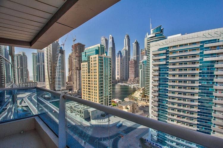 Chiller Free : 2 bed with balcony for rent | Close to Metro | Dubai Marina