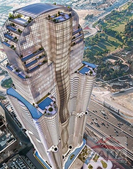 Burj view 1Bed Plus Study and Laundry Room in Al Habtoor Tower - High Floor - 40% post handover - Image 1