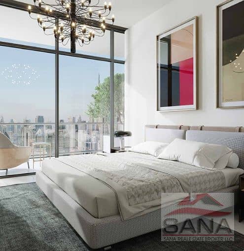 Burj view 1Bed Plus Study and Laundry Room in Al Habtoor Tower - High Floor - 40% post handover - Image 3