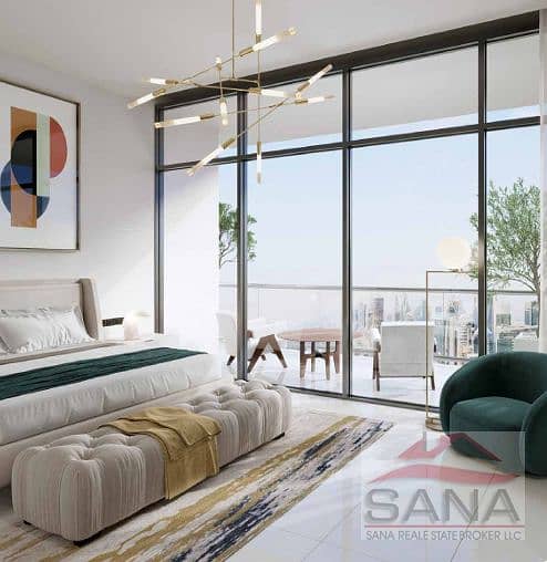 Burj view 1Bed Plus Study and Laundry Room in Al Habtoor Tower - High Floor - 40% post handover - Image 2