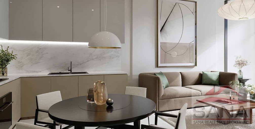 Burj view 1Bed Plus Study and Laundry Room in Al Habtoor Tower - High Floor - 40% post handover - Image 5