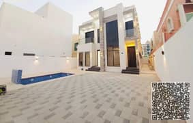 BRAND NEW SPECIOUS ULTRA LUXURY WITH SWIMMING POOL , ROOF BEAUTIFUL 6 MASTER BEDROOMS VILLA AVAILABLE FOR RENT IN AL RAWDA 01 AJMAN
