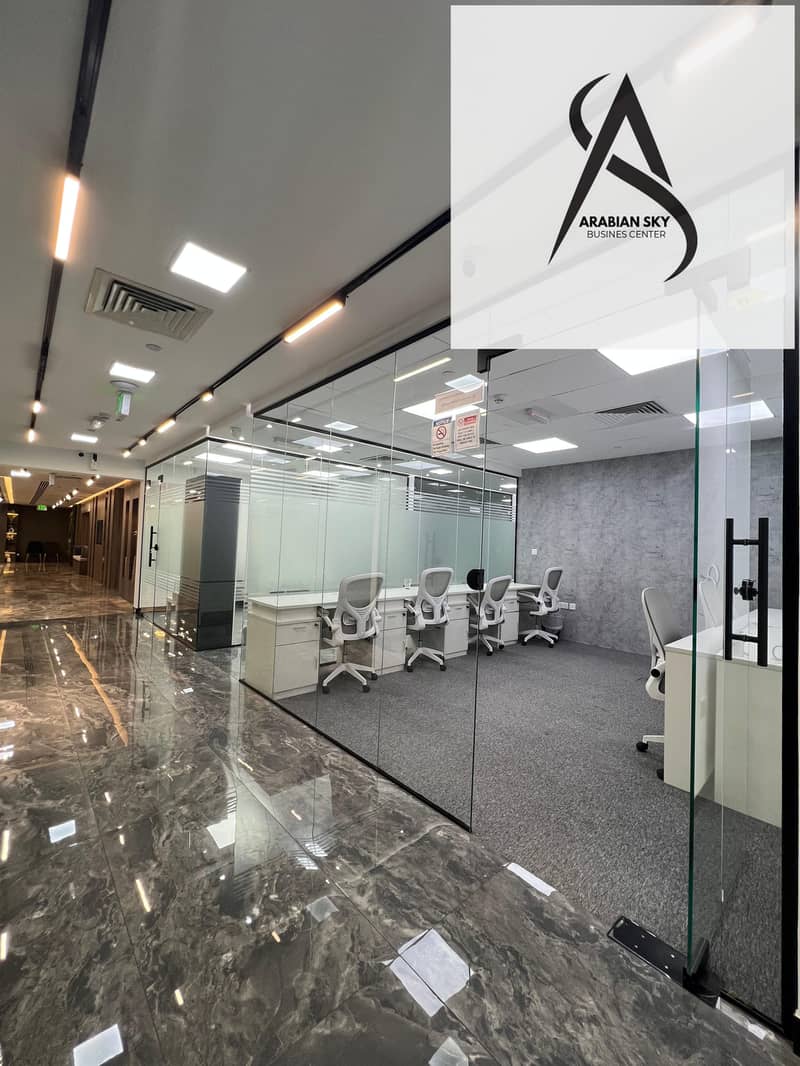 Serviced Office Near Metro | Furnished | Ejari | Prime Location - Image 1
