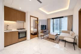 شقة زاوية غرفتين نوم للبيع | عزيزي ريفيرا 59 | موقع ذو عائد استثماري مرتفع