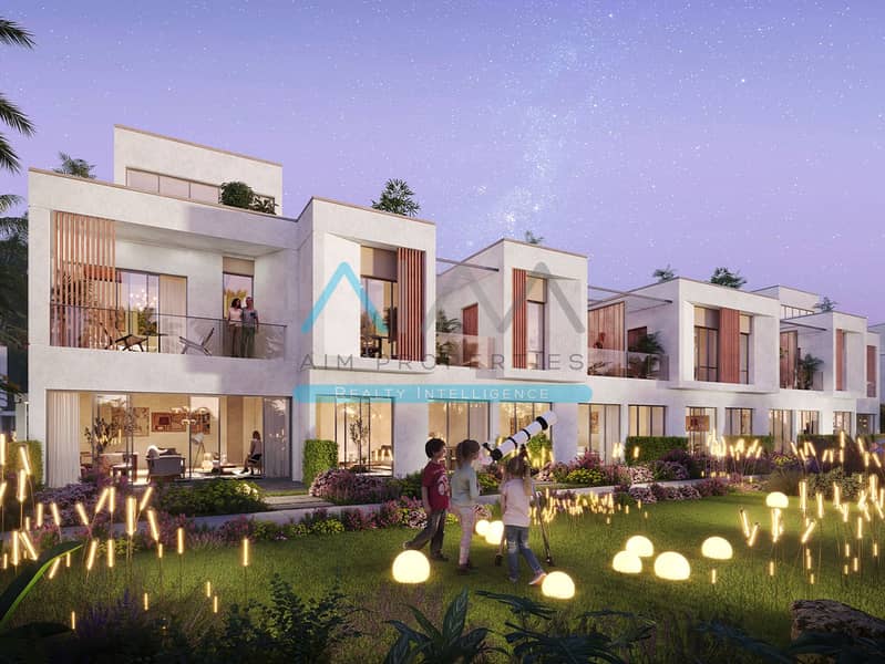 PARK VIEW SINGLE ROW CORNER VILLA OLIVE RIVER SIDE DAMAC