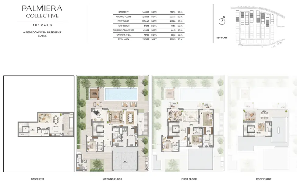 4 BR floor plan