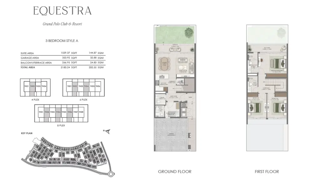 3 BR floor plan