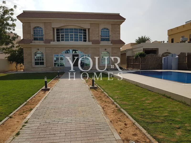 8BR + M + Driverroom +Majlis + Pvt Pool | 2 Kitchens