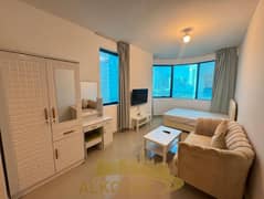 Furnished Studio with balcony In Al khalidiyah , Zayed the first street/ 6200 Monthly