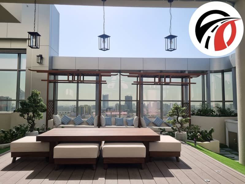 Brand new 1 bedroom hall fully furnished with luxury amenities / affordable price 98k/ prime location arjan - Image 1