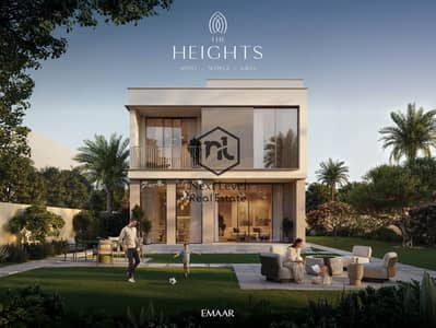 فیلا 3 غرف نوم للبيع في ذا هايتس كانتري كلوب آند ويلنيس، دبي - THE_HEIGHTS_3br_type_b_back_still_the_heights_3D_render_by_VV. jpg