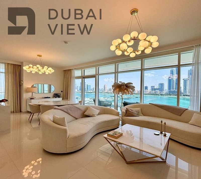 Luxury 3BR+Maid | Marina View | Fully Furnished