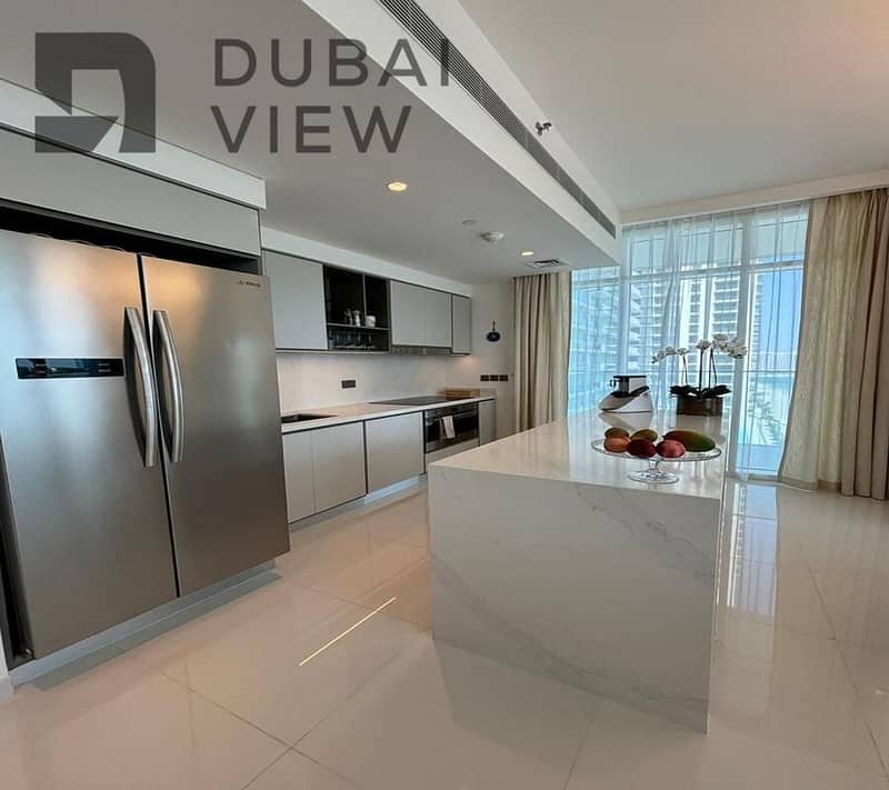 Luxury 3BR+Maid | Marina View | Fully Furnished