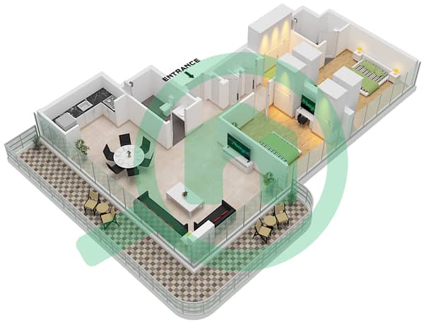 Type 1 Unit 15 Floor 2 Type 1 Unit 15 Floor 2