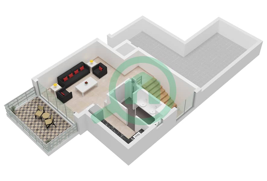 Fairway Villas 2 - Grundriss für 4 Schlafzimmer Villa Typ NOVA-C Type NOVA-C Floor Second interactive3D