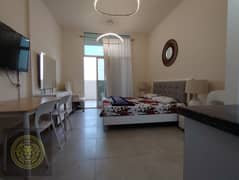 مفروشة بالكامل | التبريد مجاني | مخطط واسع مع شرفة كبيرة | بالقرب من محطة مترو الفرجان