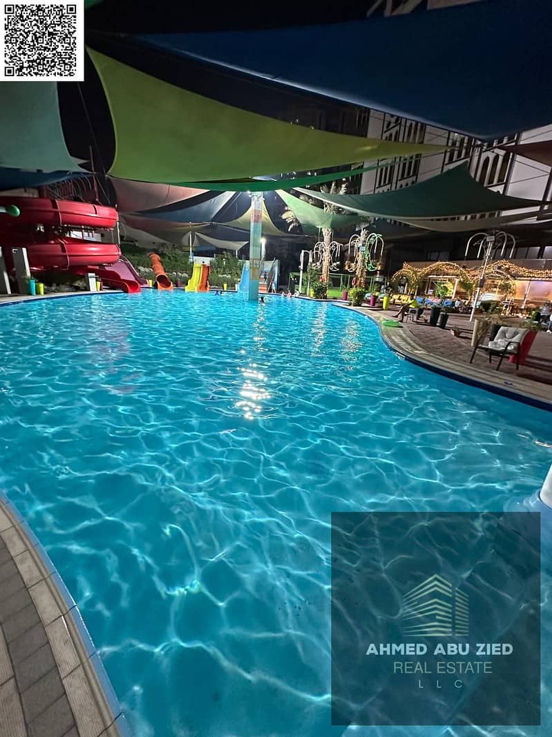 Free gym, swimming pool and aqua park | Free parking | For comfort and relaxation | Luxurious and elegant master bedroom and living room | 2 bathrooms