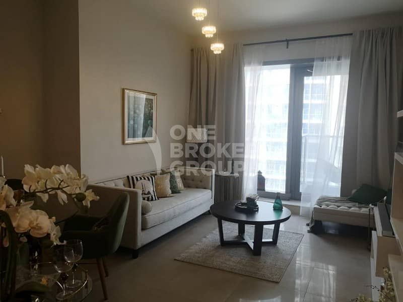 Furnished 1BR | Marina View | Close to Metro Tram