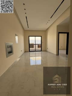 شقة فاخرة أول ساكن غرفة ماستر وصالة في الجرف 3 قرب شارع محمد بن زايد مع بلكونة وتكييف مركزي وشهر مجاني بسعر مميز