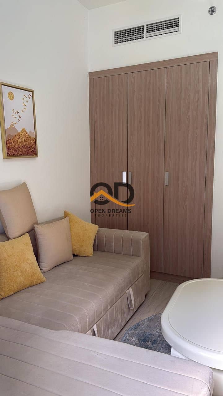 Luxury Fully Furnished Studio | Pool View | Huge Terrace | Chiller Free |