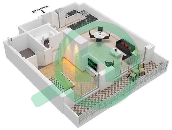 Type B1-1C Unit 3 Floor 2 Type B1-1C Unit 3 Floor 2