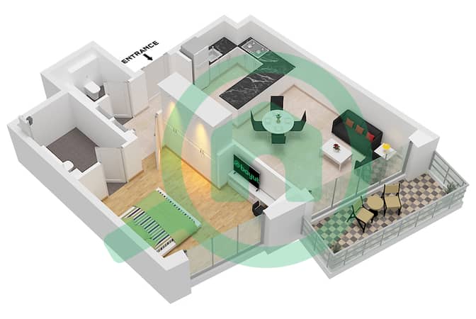 Type B1-1M Unit 5 Floor 6-7 Type B1-1M Unit 5 Floor 6-7