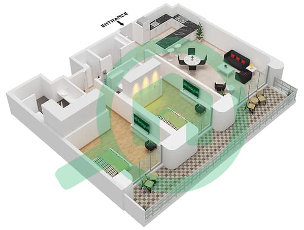 Type B1-2B Unit 2,4 Floor Ground