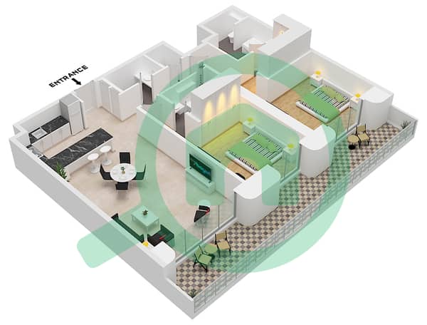 Type B1-2C Unit 3 Floor Ground Type B1-2C Unit 3 Floor Ground