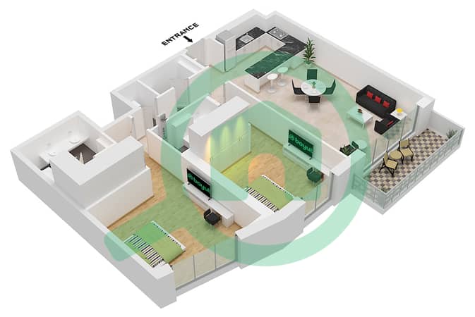 Type B1-2T Unit 4 Floor 6-7 Type B1-2T Unit 4 Floor 6-7