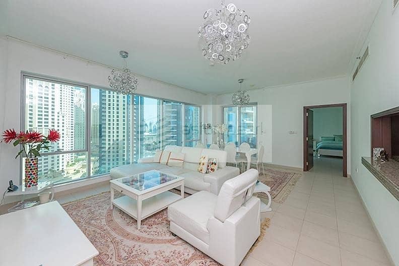 Bright 2BR with Marina and Partial Sea view
